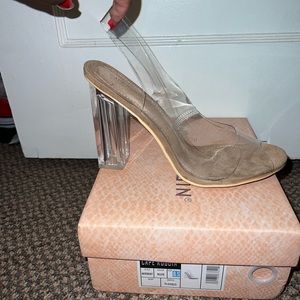 Clear Slingback Cape Robbin Heels